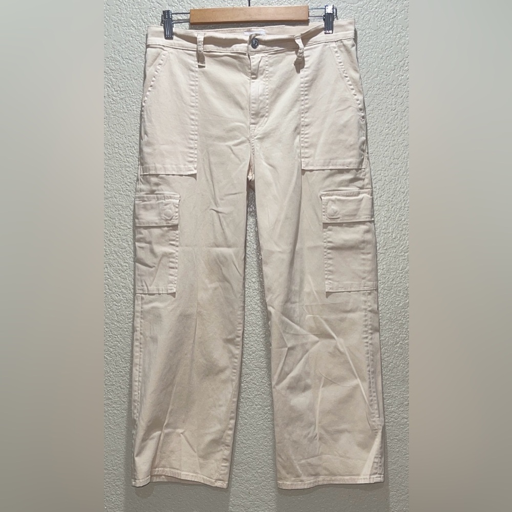 Hudson Jeans Rosalie Bleached Sand Women's Tan Cargo Pants